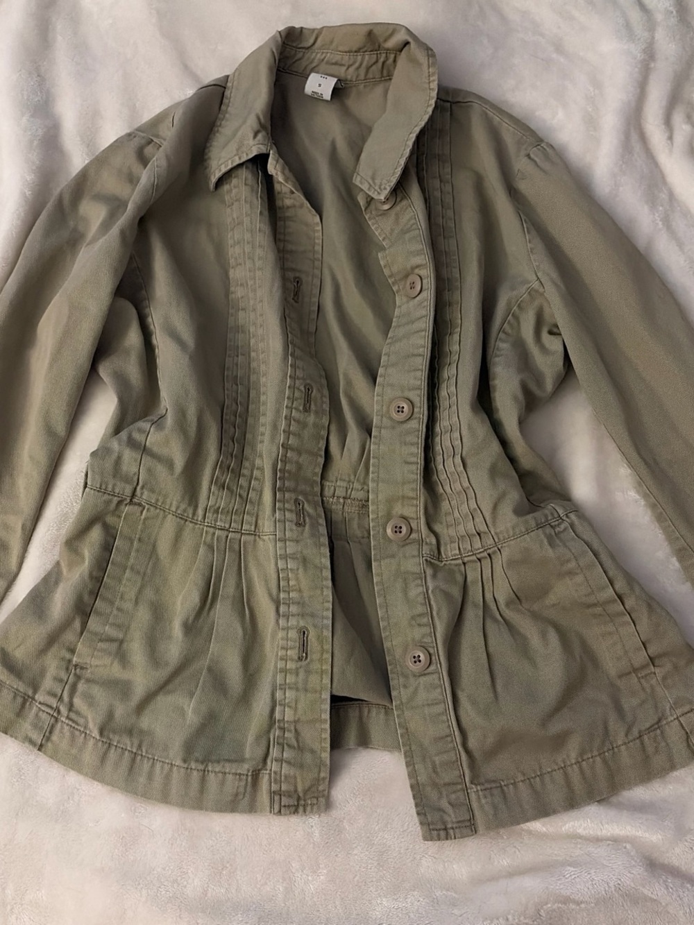 GAP Olive Green Utility Jacket with Button Front